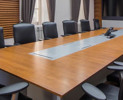 board room following golf club risk management meeting